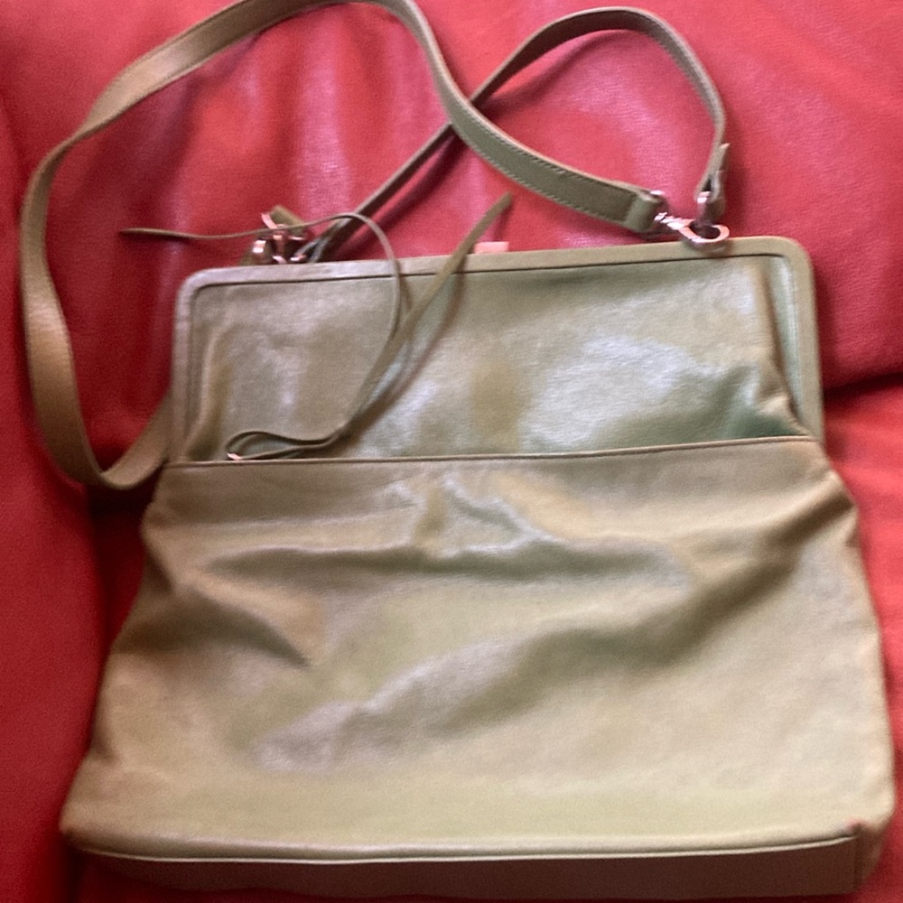Latico Green Shoulder Bag with Textured Design